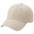 Baseballkappe Einheitsgröße Beige Textilgewebe mit gebogenem Schirm für Alltag
