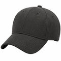 Baseballkappe Einheitsgröße Dunkelgrau Textil mit gebogenem Schirm