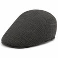 Schiebermütze Einheitsgröße Schwarz Stoff für Damen und Herren im klassischen Stil