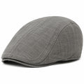 Schiebermütze Einheitsgröße aus grauem Textil - klassische Flatcap für Alltag