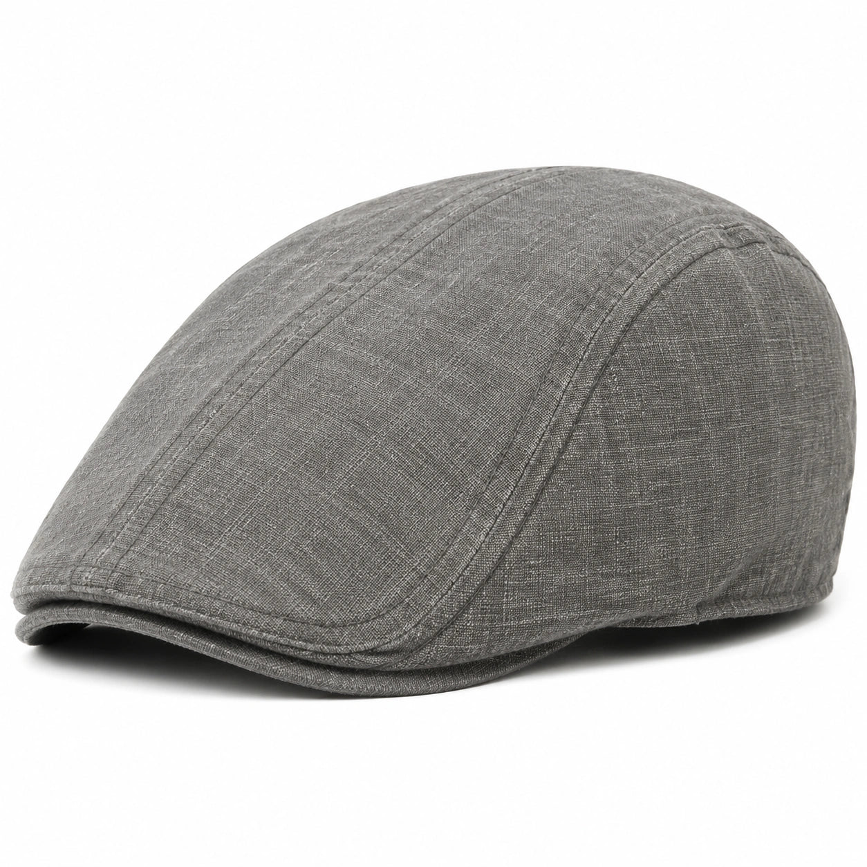 Schiebermütze Einheitsgröße aus grauem Textil - klassische Flatcap für Alltag